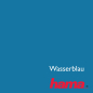 Preview: Hama Hintergrundkarton 1,35x11m Wasserblau Studio-Rolle