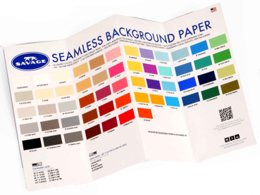 Preview: Savage Farbmusterfächer für Hintergrundkartons mit Echtpapier-Proben