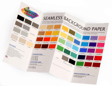 Preview: Savage Farbmusterfächer für Hintergrundkartons mit Echtpapier-Proben