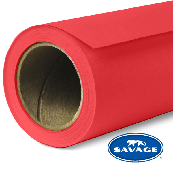 Hintergrundkarton 1,35 × 11 m – Primary Red (scarlet)