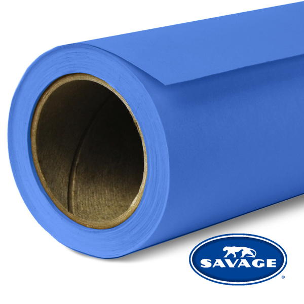 Savage Hintergrundkarton 2 x 11m, studio blue, Farbe 58 (bluescreen)