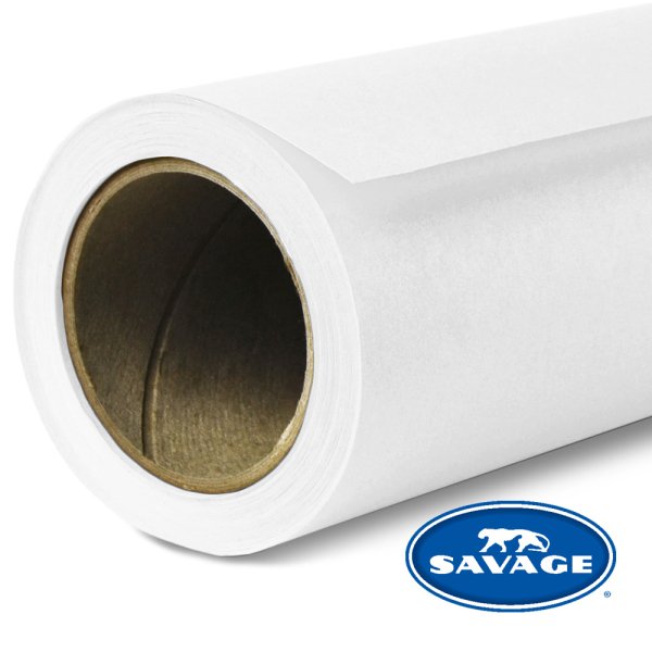 Hintergrundkarton 1,35 × 11 m Super White – Savage / Superior Seamless