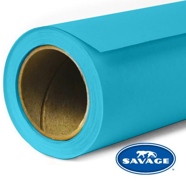 Savage Hintergrundkarton 1,35x11m, true blue
