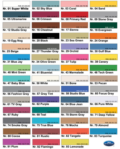 3er Set Hintergrundkarton 1,35m verschiedene Farben gestapelt