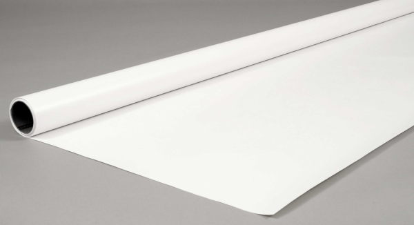 2 x 2,7 meter weiß abwaschbarer Vinyl