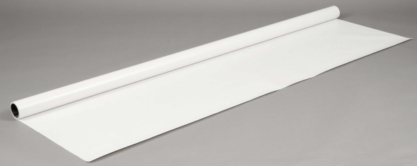 2 x 2,7 meter weiß abwaschbarer Vinyl