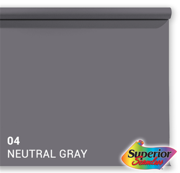 Superior Hintergrundkarton neutral grey, Fotopapier 2m, Studiohintergrund Superior