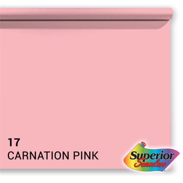 Hintergrundkarton 1,35 × 11 m – Coral (carnation pink)