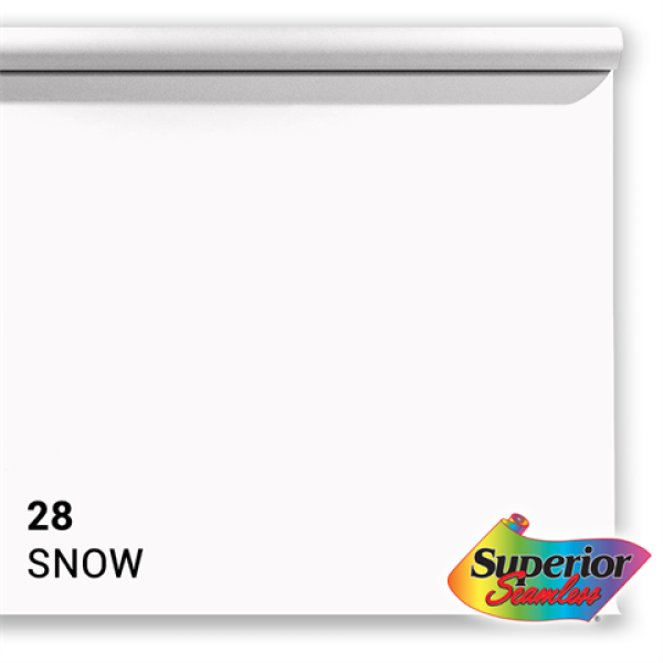 Superior Fotohintergrund Papier 28 Snow 1.35x11m Rolle
