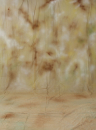 3 x 6 m handgemalter Baumwollhintergrund beige gespengelt (Nr. 38-1254)