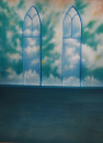3 x 6 m handgemalter Polypropylen Hintergrund Modern (Nr. 39-A)