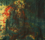 gefärbter Fotografen Hintergrund Baumwolle green-yellow 2,74x2,95m (kina711)