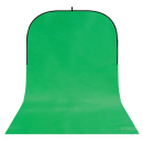 flexibler Falthintergrund, 1,5x4,0m, grün mit Schleppe